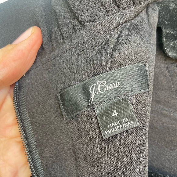 Classic Jcrew Black Dress with Bell Sleeves - Picture 2 of 4